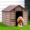 Dog House Brown Polypropylene Medium Durable Dog House