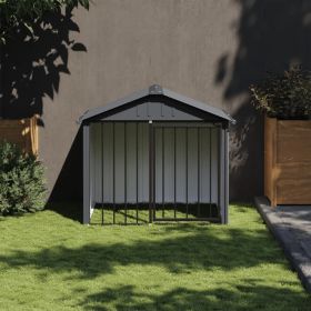 Dog House Black Galvanized steel 46.1x40.6x40.2 in Dog House