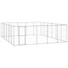 Outdoor Dog Kennel Galvanized Steel 390.7 ft²