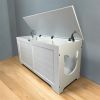 39.4" Top open Cat Litter Box Enclosure Furniture, Cat Washroom, Hidden Litter Box Cover, Cabinet for Large Cat, Dog Proof Cat Litter Boxes