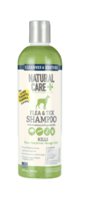 Natural Care Flea and Tick Dog Shampoo -Peppermint Scent - 12oz.