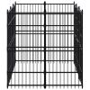 Outdoor Dog Kennel Steel 59.5 ft²