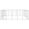 Outdoor Dog Kennel Galvanized Steel 390.7 ft²