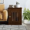 Dog Crate Furniture Brown Oak 21.7"x29.5"x25.6" Engineered Wood