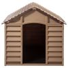 Dog House Brown Polypropylene Medium Durable Dog House