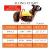 Lite Dog Vest L Size Coverage to Mid Back Reflective Hi Visibility Blaze Orange Fluorescent Fabric Helps to Keep Them in Sight and Safe On and Off Lea