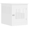 Dog Crate Furniture White 25.4"x31.5"x28" Engineered Wood