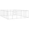 Outdoor Dog Kennel Galvanized Steel 390.7 ft²