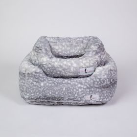 Cashmere Dog Bed (Color: Silver Fawn, size: SM)