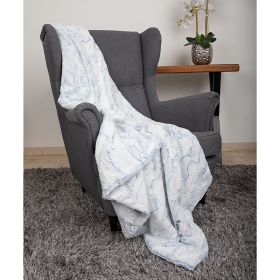 Whisper Dog Blanket (Color: Baby Blue, size: Throw)