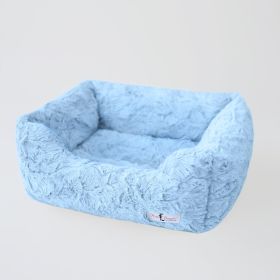 Bella Dog Bed (Color: Baby Blue, size: LG)