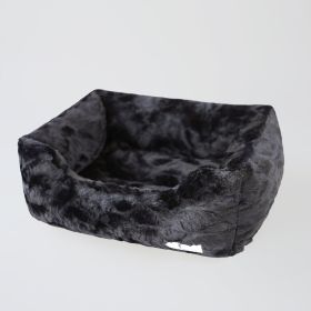 Bella Dog Bed (Color: Black, size: LG)