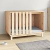 Dog House Natural Wood Solid Pine Wood Medium Durable Dog House