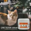 Lime Sulfur Pet Skin Cream - Pet Care and Veterinary Treatment for Itchy and Dry Skin - Safe Solution for Dog;  Cat;  Puppy;  Kitten;  Horse���