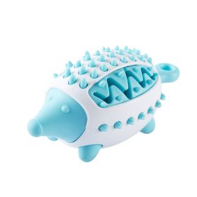 Pet Tooth Cleaning Indestructible Puppy Toys Ball Molar Tooth Cleaning (Color: Blue)