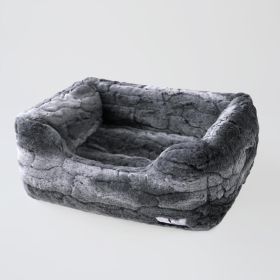 Deluxe Dog Bed (Color: Granite, size: LG)