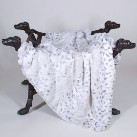 Deluxe Dog Blankets (Color: Pearl Leopard, size: LG)