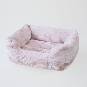 Luxe Dog Bed (Color: Blush, size: LG)