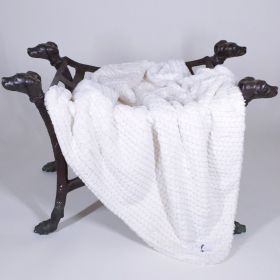 Paris Dog Blankets (Color: Ivory, size: LG)
