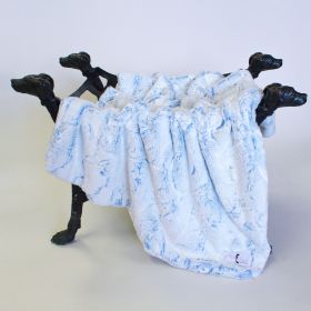 Whisper Dog Blanket (Color: Baby Blue, size: SM)